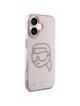 KARL LAGERFELD futerał do IPHONE 16 KLHCP16SHKHDCELP (IML Rhinestones S K Head) różowy