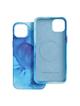 Futerał LEATHER MAG COVER kompatybilny z MagSafe do IPHONE 14 Plus blue splash