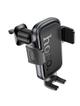 Uchwyt na telefon do samochodu uniwersalny Hoco do kratki H78 czarno szary