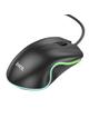 Myszka przewodowa Hoco USB A 1000 dpi z podświetleniem GM19 czarna