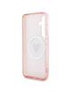 GUESS futerał do SAMSUNG S25 GUHMS25SHG4PRTGP (Magnetic IML Metal Glitter 4G Circle Triangle) różowy