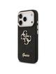 GUESS futerał do IPHONE 17 Pro GUHCP17LHG4SGCK (Fixed Glitter Big 4G Metal Frame) czarny