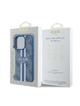 GUESS futerał do IPHONE 16 Pro kompatybilny z MagSafe GUHMP16LP4RPSB (4G Printed Stripes) niebieski