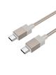 Kabel USB C do USB C Hoco 3A 60W 1 m X110 złoty