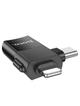Adapter OTG 2w1 USB C / Lightning do USB A Hoco UA17 czarny