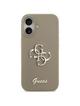 GUESS futerał do IPHONE 17 GUHCP17SSC4GSMW (Silicone W/ Big 4G Script) brązowy