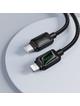 Kabel USB C do Lightning Hoco PD 30W 1,2 m z LCD U146 czarny