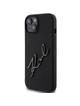 KARL LAGERFELD futerał do IPHONE 15 KLHCP15SSKSBMCK (Silicone Karl Script Logo) czarny