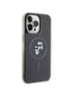 KARL LAGERFELD futerał do IPHONE 15 Pro Max KLHMP15XHGKCNOK (Glitter + MAG) czarny