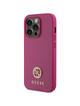 GUESS futerał do IPHONE 15 Pro GUHCP15LPS4DGPP (Strass Metal Logo) różowy
