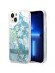 GUESS futerał do IPHONE 13 / 14 / 15 GUHCP14SLFLSN (Flower Liquid Glitter) zielony