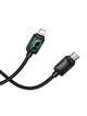 Kabel USB C do Lightning Hoco PD 30W 1,2 m z LCD U146 czarny