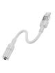 Adapter AUX USB C do Jack 3,5 mm Hoco 0,15 m LS37 transparentny szary