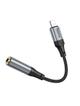 Adapter AUX Lightning do Jack 3,5 mm Hoco 0,12 m LS36A szary