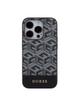GUESS futerał do IPHONE 15 Pro kompatybilny z MagSafe GUHMP15LHGCFSEK (CUBE Stripes) czarny