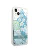 GUESS futerał do IPHONE 13 / 14 / 15 GUHCP14SLFLSN (Flower Liquid Glitter) zielony
