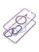 Futerał FRAME CLEAR HYBRID MAG COVER kompatybilny z MagSafe do SAMSUNG A17 fioletowy