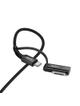 Kabel 2w1 USB C do USB C / Mag3 Hoco 240W 1,8 m U142 czarny