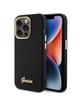 GUESS futerał do IPHONE 15 Pro GUHCP15LSMBSLK (Silicone Script Metal Logo & Frame) czarny