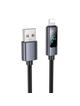 Kabel USB A do Lightning Hoco 2,4A z wyświetlaczem 1 m X112 czarny