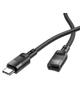 Adapter OTG USB C do USB C Hoco 3A 1,2 m U107 czarna