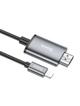Kabel Lightning do HDMI Hoco 1080p 2 m UA27 stalowy szary