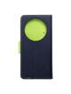 Kabura do XIAOMI Redmi 14c Fancy Book granatowo limonkowy