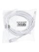 Kabel USB C do USB C PD QC3.0 3A 30W 3 m HD26 biały