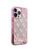 GUESS futerał do IPHONE 14 Pro GUHCP14LLC4PSGP (Liquid Glitter 4G Translucent) różowy