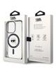 KARL LAGERFELD futerał do IPHONE 15 Pro KLHMP15LHKHNOTK (Karl Head + MAG) transparentny