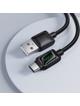 Kabel USB A do USB C Hoco 3A 1,2 m z LCD U146 czarny