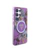 GUESS futerał do SAMSUNG S25 Ultra GUHMS25LHFLPEDU (Magnetic IML Metal Glitter Flowers Triangle) fioletowy