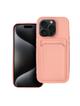 Futerał CARD CASE do IPHONE 15 Pro różowy
