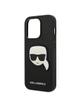 KARL LAGERFELD futerał do IPHONE 14 Pro KLHCP14LSAPKHK (Saffiano With Karl Head Patch) czarny