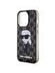 KARL LAGERFELD futerał do IPHONE 15 Pro Max KLHCP15XHNKMKLK (Ikonik Monogram) czarny