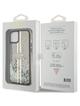 GUESS futerał do IPHONE 15 GUHCP15SLFCSEGK (Liquid Glitter Gold Stripes) czarny