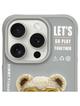 NIMMY futerał COOL&CUTE 2.0 Bear do IPHONE 15 Pro Max szary
