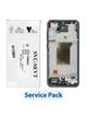 ServicePack Wyświetlacz LCD do SAMSUNG A35 5G A356B GH82-34221A   czarny / granatowy
