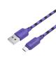Kabel USB A do Micro USB Hoco 2,4A 1 m X116 gradient fioletowy