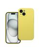Futerał SILICONE 2mm do IPHONE 15 żółty