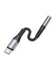 Adapter AUX Jack 3,5 mm do USB C Hoco LS33 szary
