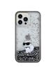 KARL LAGERFELD futerał do IPHONE 13 Pro KLHCP13LLKCNSK (Liquid Glitter C) transparentny