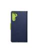 Kabura do SAMSUNG A34 5G Fancy Book granatowo limonkowy