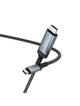 Kabel USB C do HDMI Hoco 4K 30Hz 2 m UA43 stalowy szary