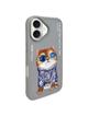 NIMMY futerał GLASSES COOL CAT do IPHONE 16 szary