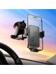 Uchwyt na telefon do samochodu uniwersalny Hoco do szyby / deski H79 czarno szary