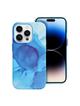 Futerał LEATHER MAG COVER kompatybilny z MagSafe do IPHONE 14 Pro blue splash