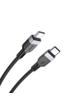 Kabel USB C do USB C Hoco 3A 60W Silikonowy 1 m X109 czarny