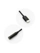 Adapter AUX Typ C (męski) do Jack 3,5 mm (żeński) czarny