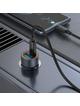 Ładowarka samochodowa Hoco USB A + USB C QC3.0 PD 3A 30W Z57A szara